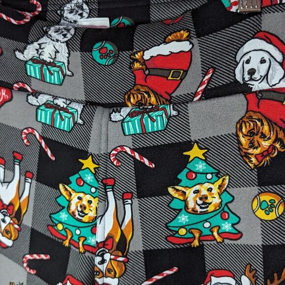 Christmas dog fleece lined leggings No boundaries size medium - Picture 6 of 6
